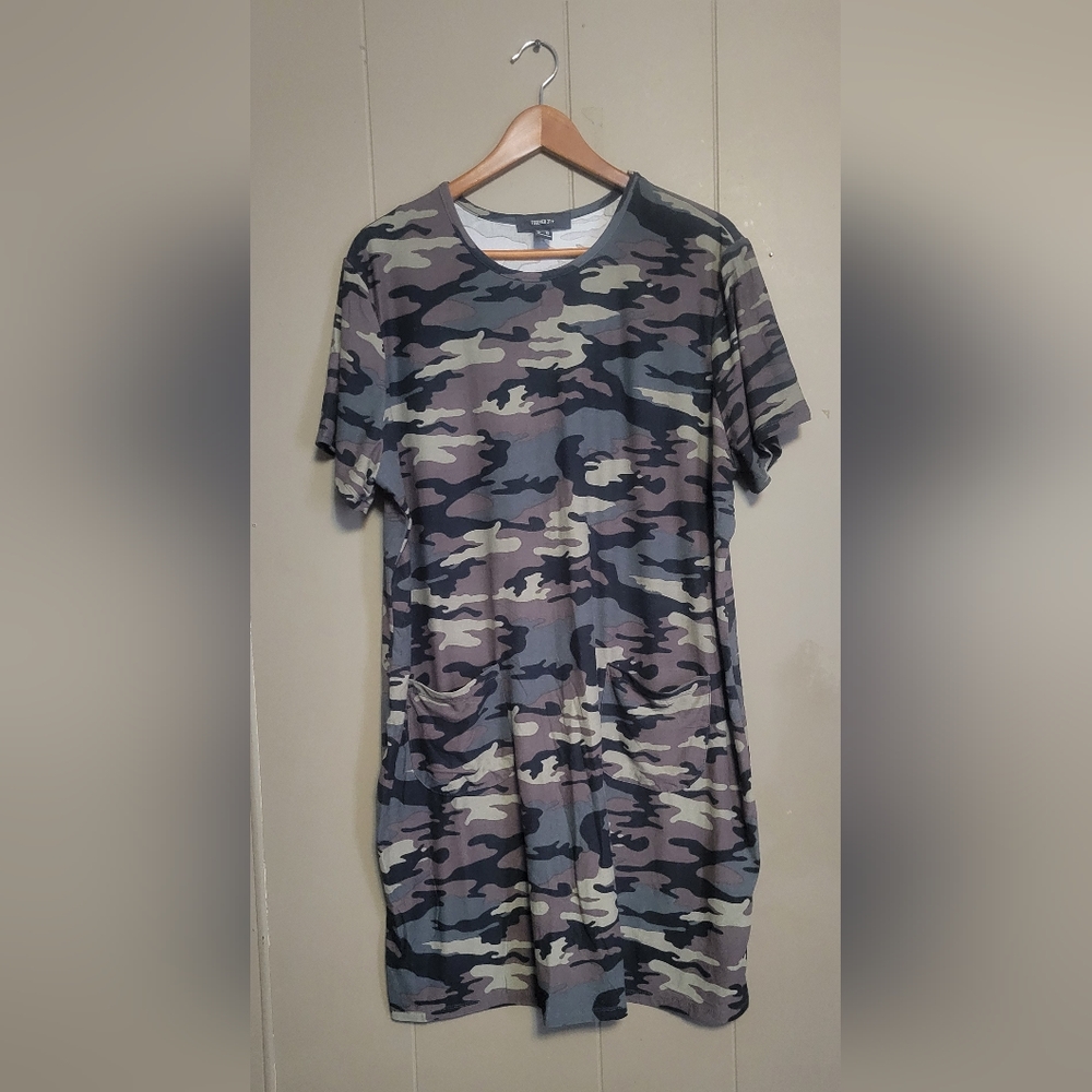 NWOT Forever 21 Camo Dress 2X